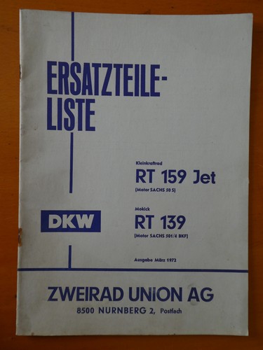 Dkw 159 jet ersatzteile - rt,